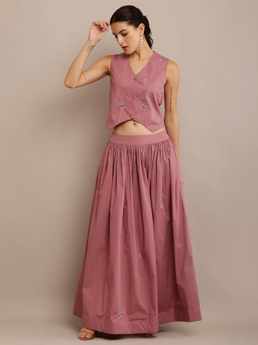 Onion Pink Top & Skirt