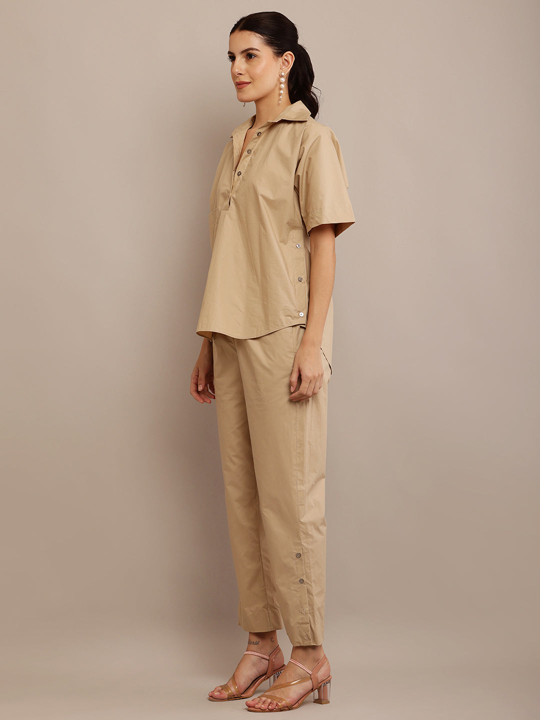 Kaft Khaki Top & Pant