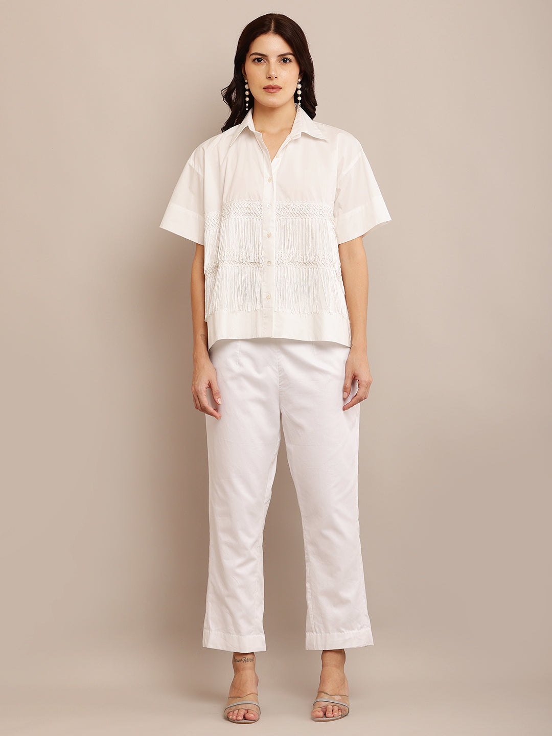 Tassel Shirt & Button Pants