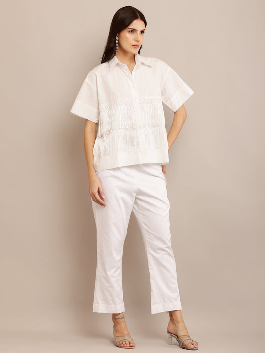 Tassel Shirt & Button Pants